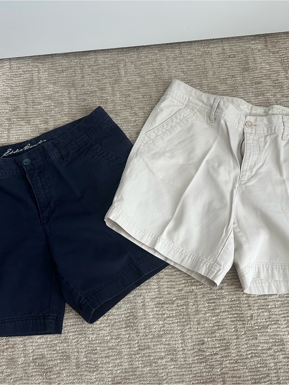 Eddie Bauer Navy and White Women's Casual Shorts Set
